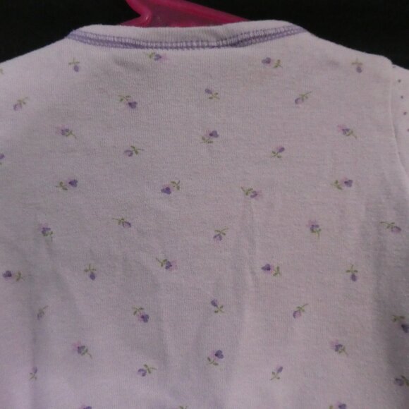 VITAMINS BABY | P2P 10 inches measured | Lilac Baby Cardigan With Floral Accents - Picture 10 of 14